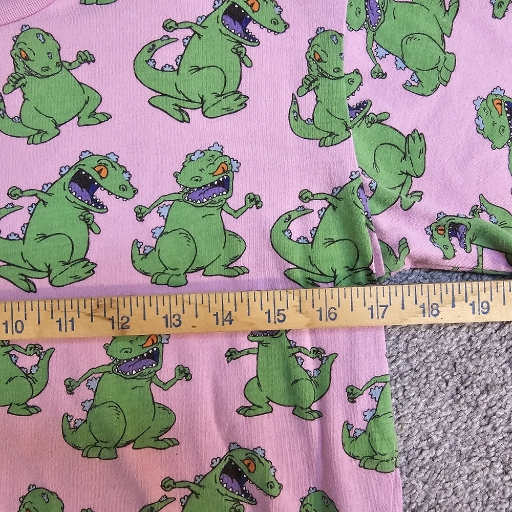 Rugrats Nickelodeon Dino Cropped Tee Size Small - Picture 3 of 4